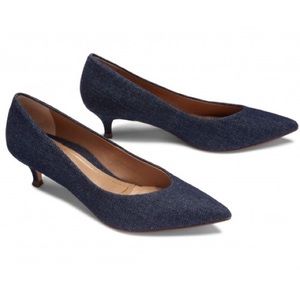 Vionic Josie Kitten Heels Denim